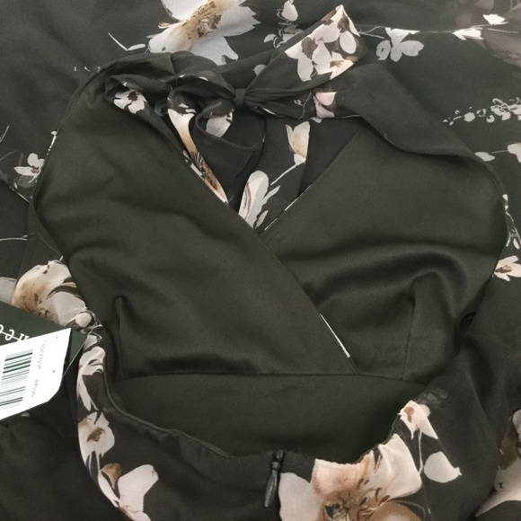 Connected Floral Halter Style Dress, Size 12 - Picture 8 of 8